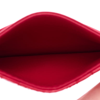 Christian Dior Patent Cannage Lady Dior Card Holder Raspberry 5 of 6