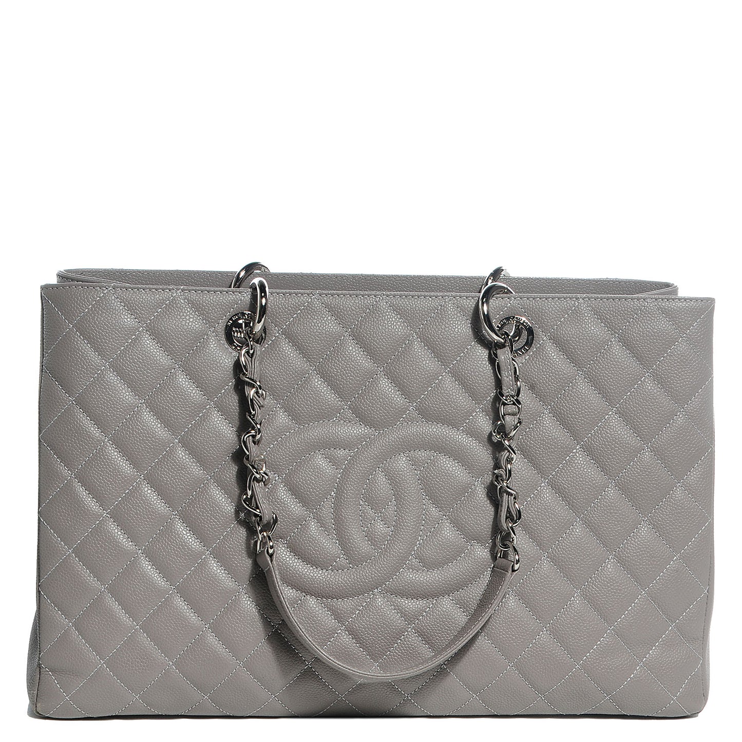 Caviar XL Grand Shopping Tote GST Light Grey