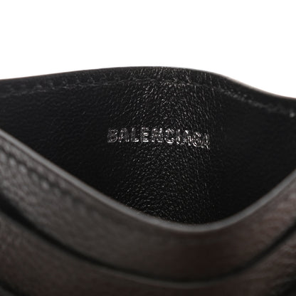 Balenciaga Grained Calfskin BB Card Holder Black 5 of 6