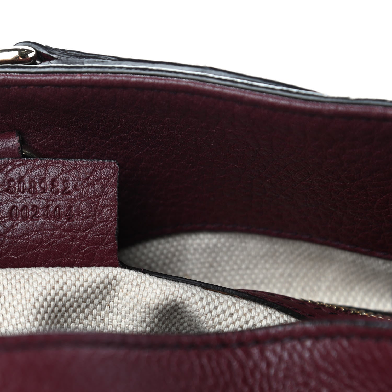 Gucci Pebbled Calfskin Medium Soho Chain Shoulder Bag Scarlatto 7 of 10