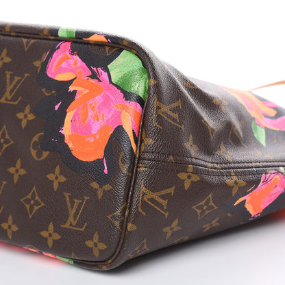 Louis Vuitton Monogram Roses Neverfull MM 9 of 15