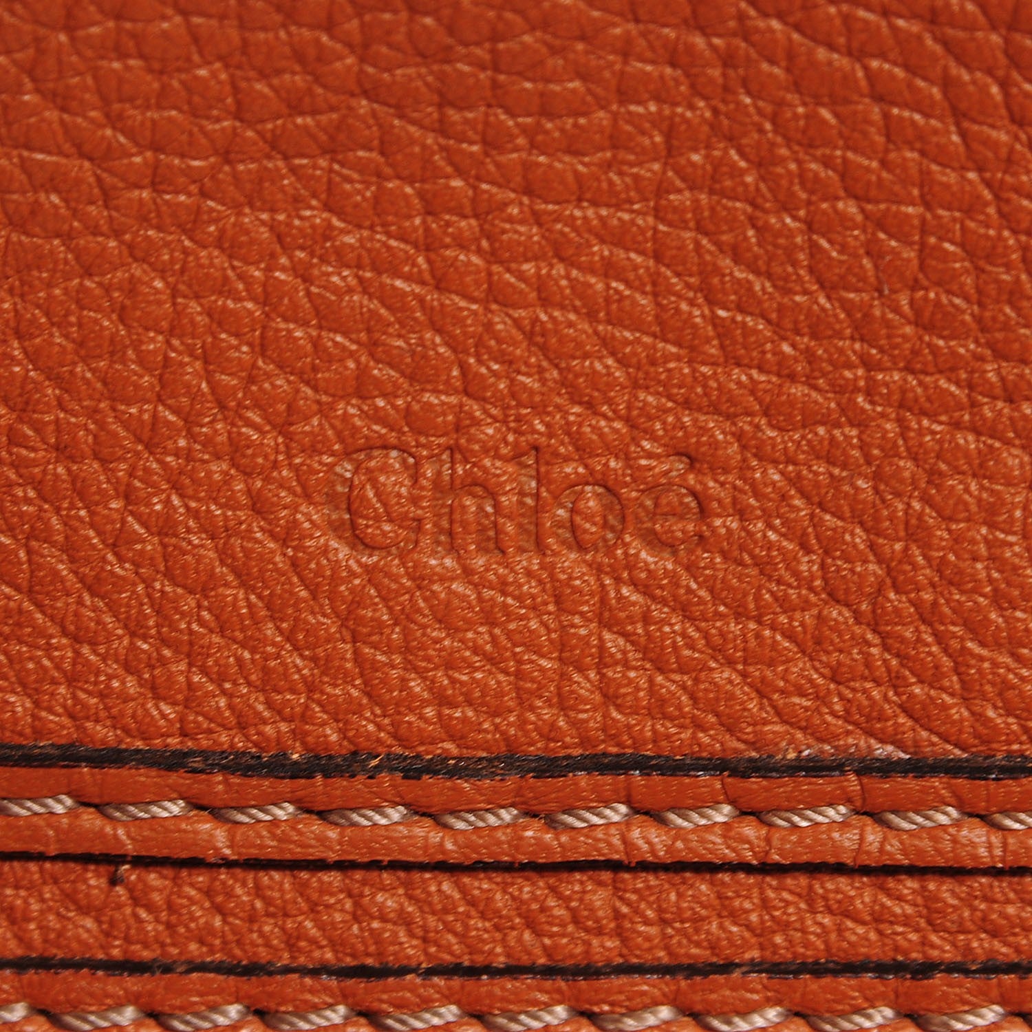 Chloe Calfskin Large Marcie Satchel Tan 9 of 9