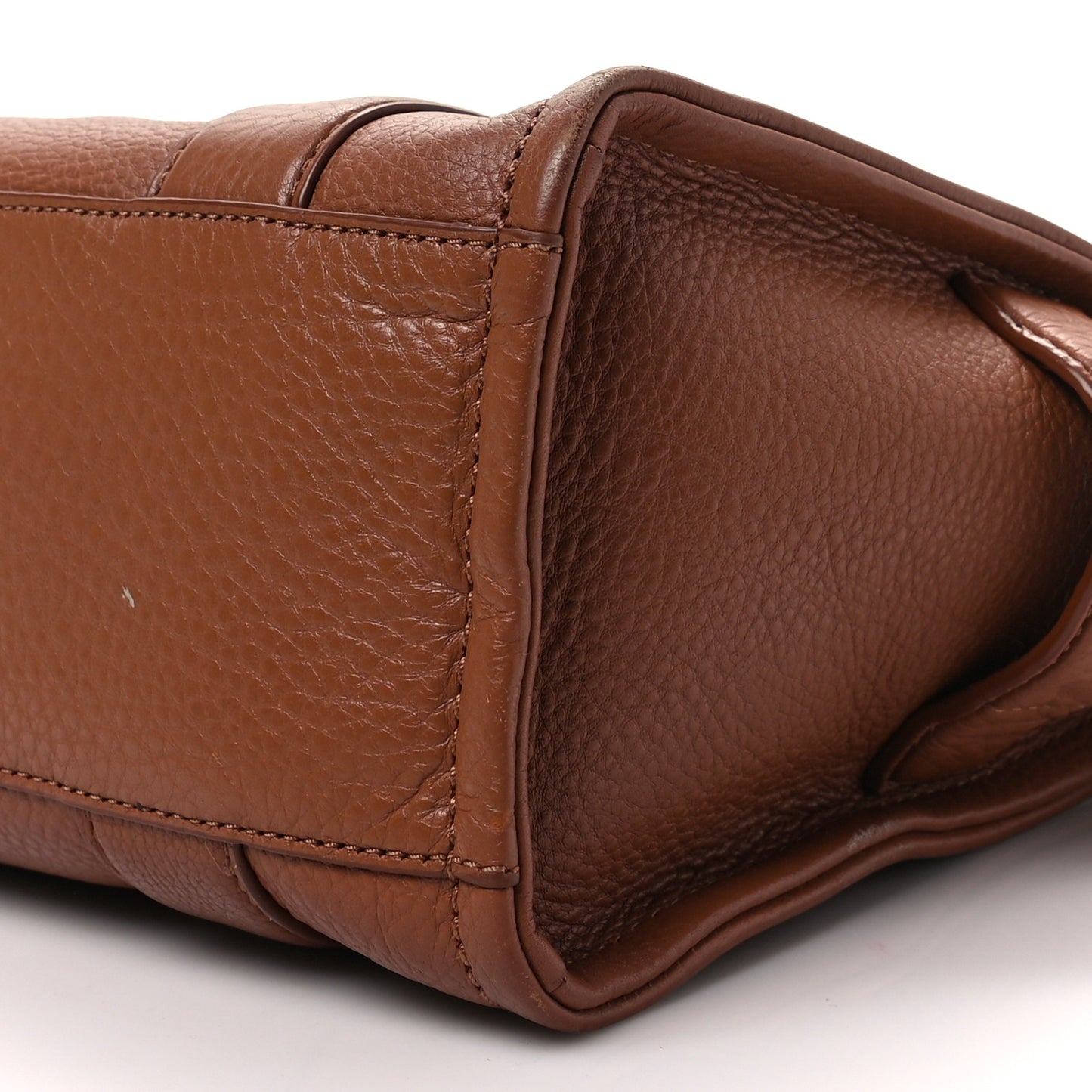 Grained Calfskin Small The Tote Bag Argan Oil