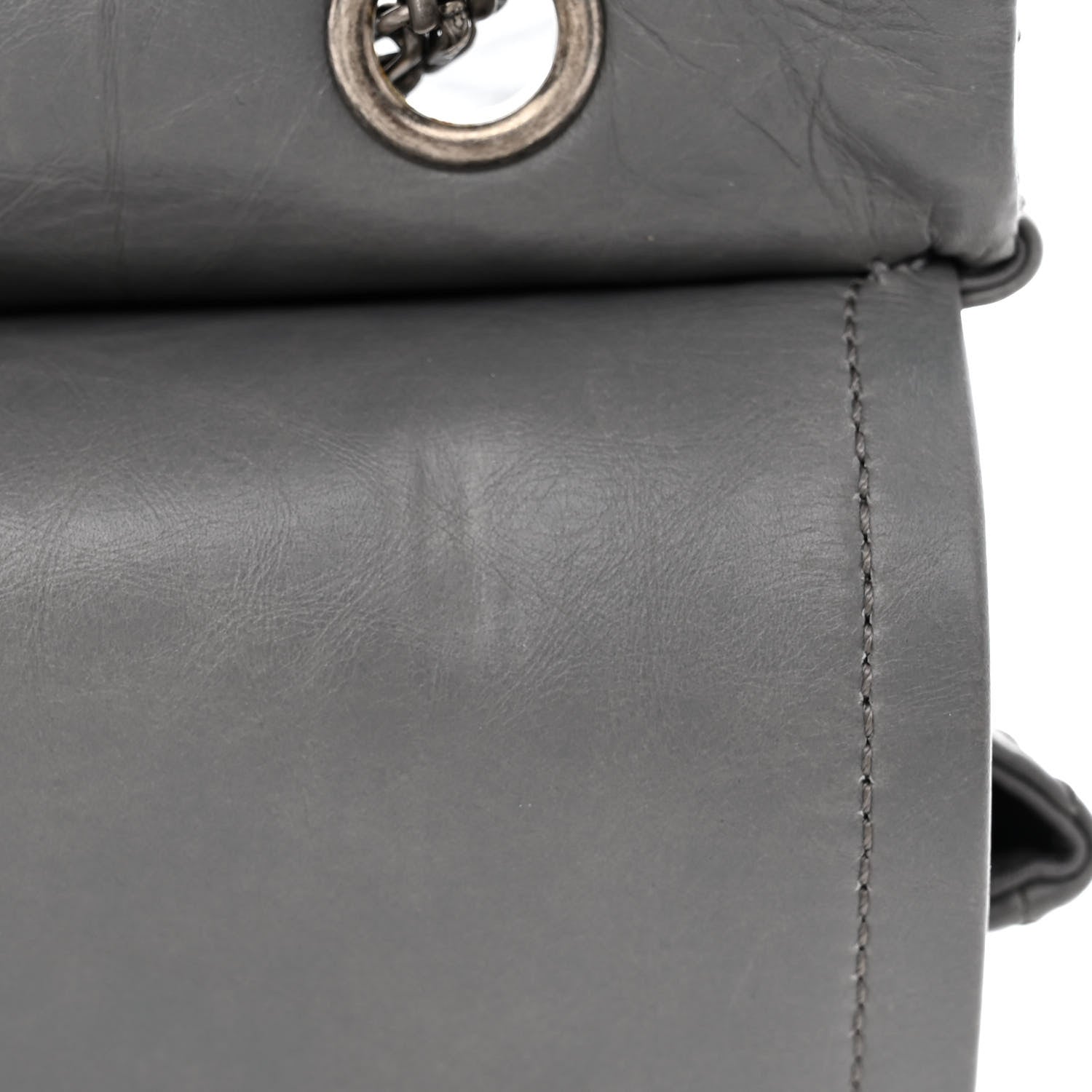 Chanel Aged Calfskin Quilted 2.55 Reissue 227 Flap Grey 12 of 13