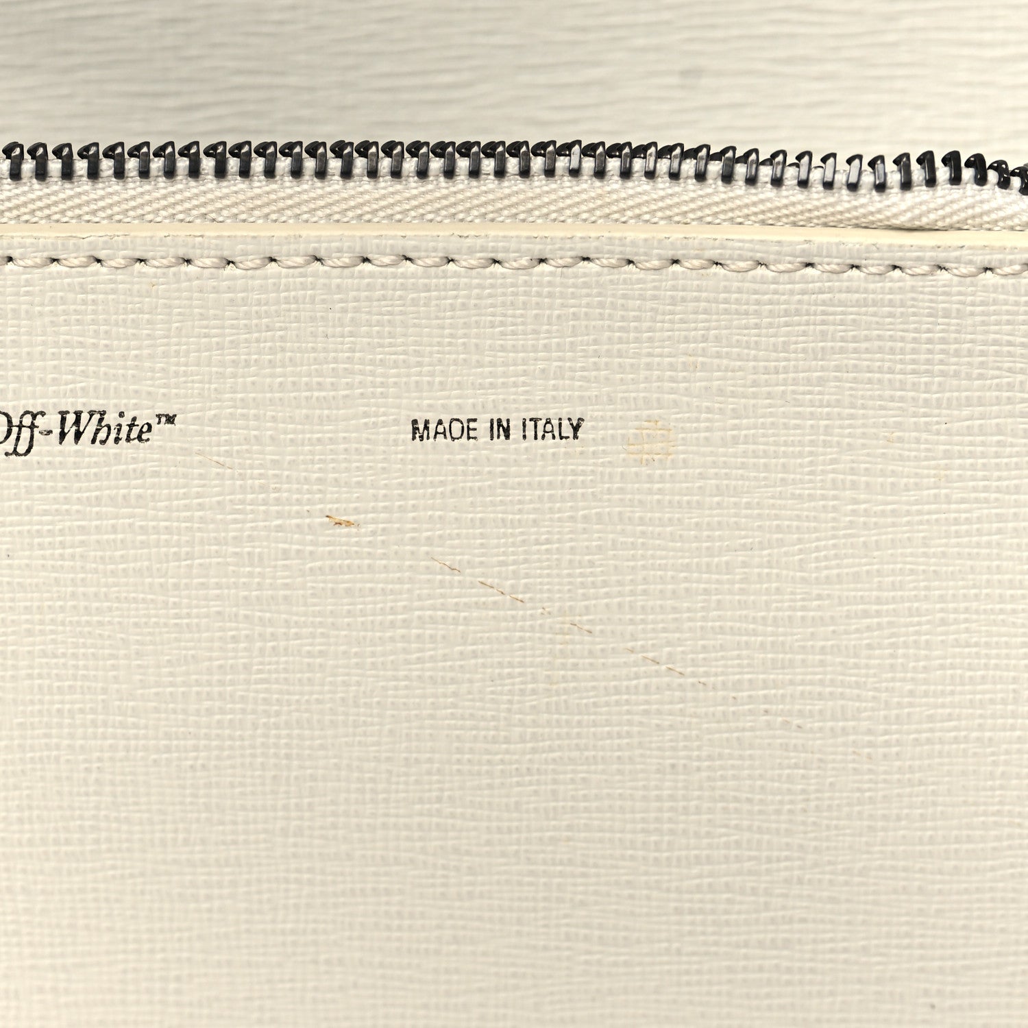 Off-White Saffiano Binder Flap Bag White 6 of 8