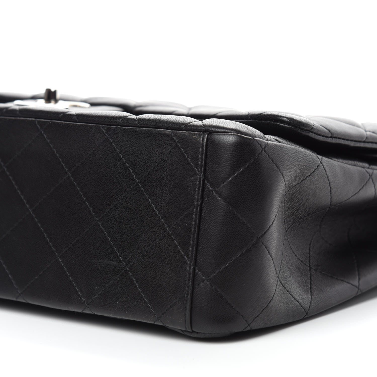 Chanel Lambskin Quilted Maxi Double Flap Black 7 of 13