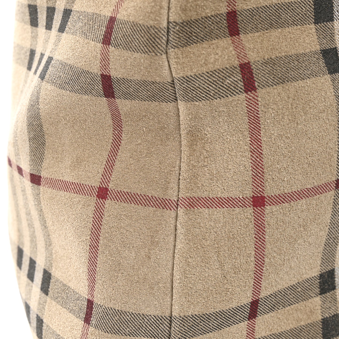 Suede Check Hobo