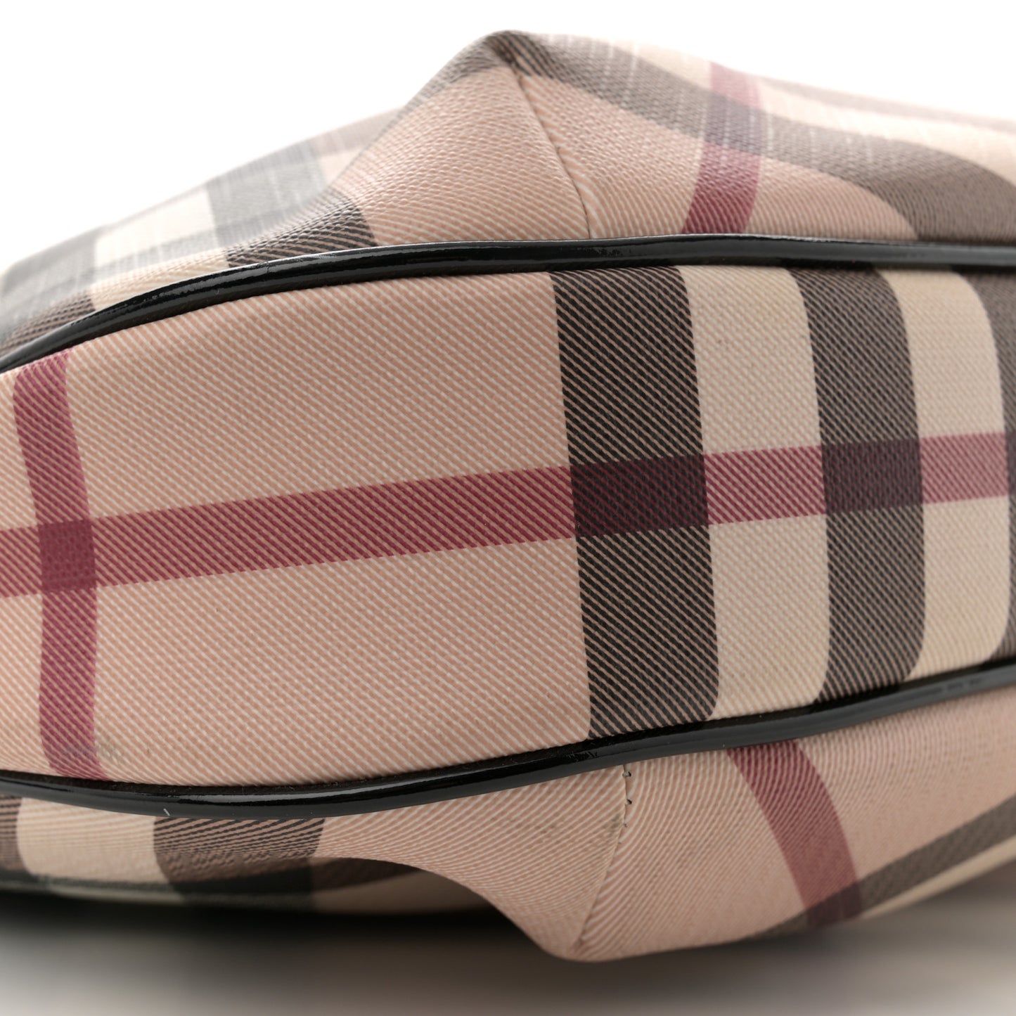 Patent Nova Check Small Barton Hobo Black