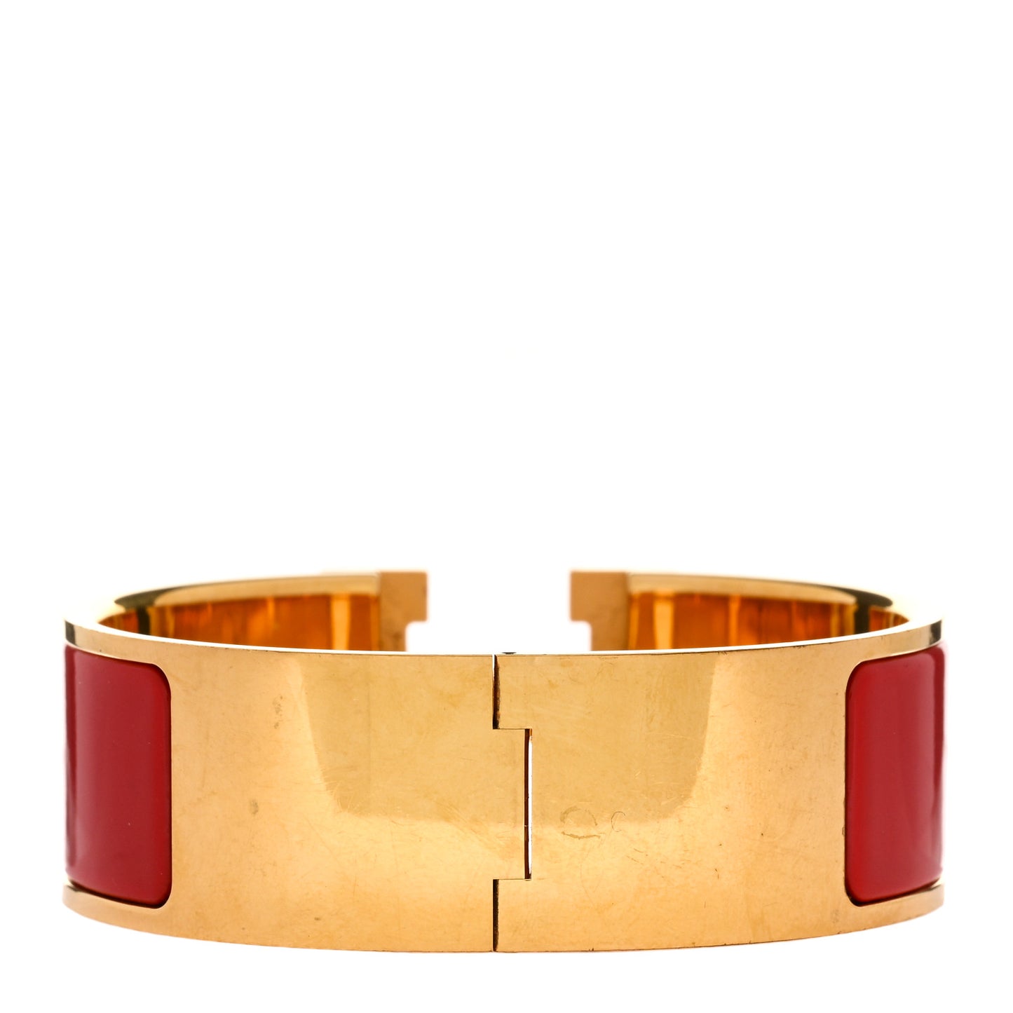 Enamel Wide Clic Clac H Bracelet PM Red