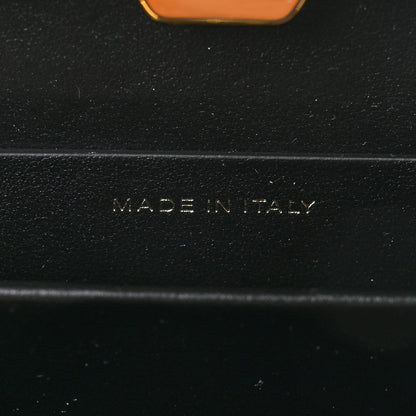 Chanel Glazed Goatskin Quilted Small Box With Chain Black 8 of 11