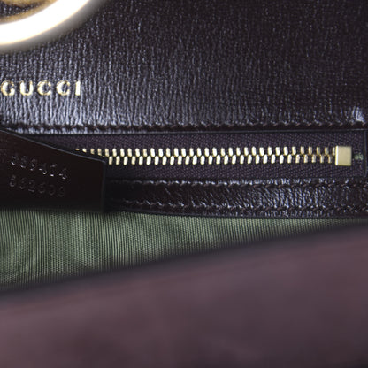 Gucci Suede Small Torchon GG Ring Shoulder Bag Reflex Brown 9 of 11