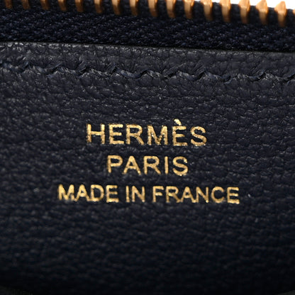 Hermes Evercolor Zipengo Card Holder Bleu Nuit 5 of 7