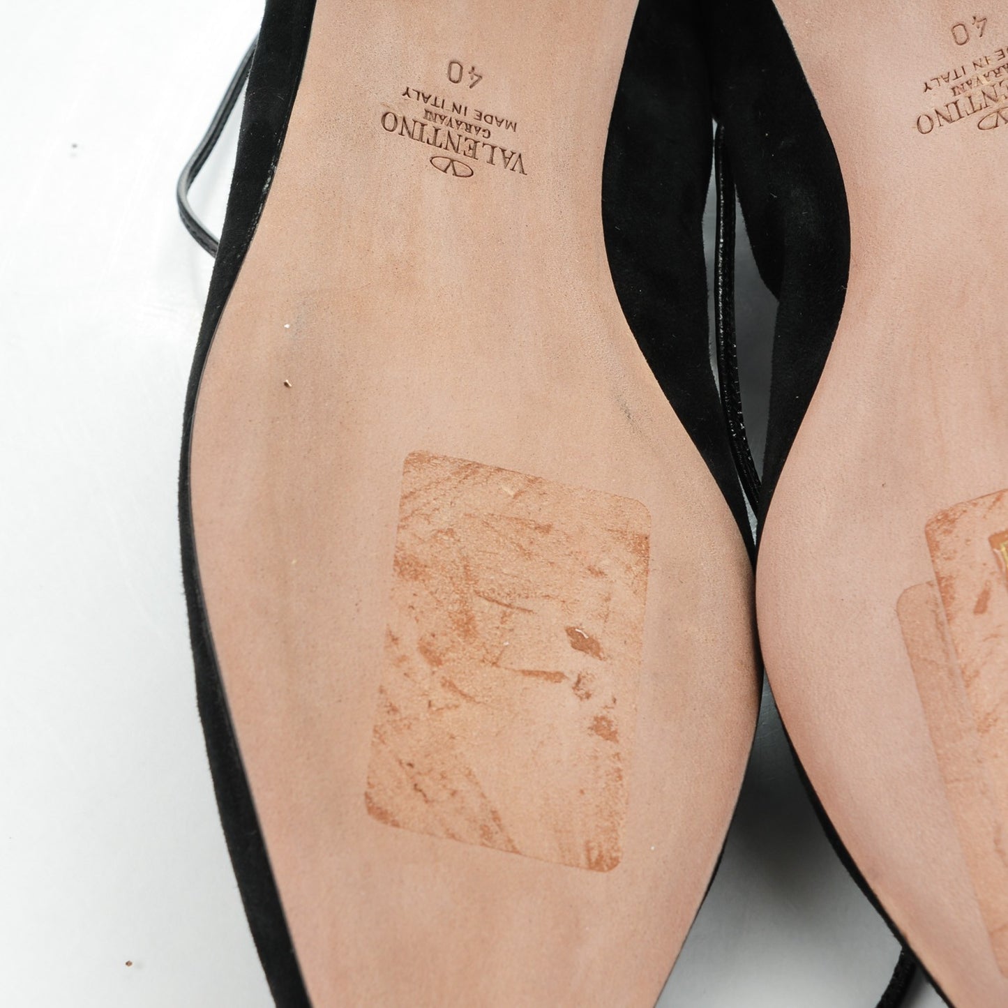 Suede Rockstud Gladiator Lace Up Ballerina Flats 40 Black