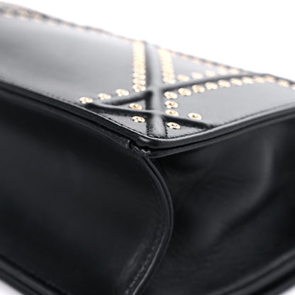 Christian Dior Lambskin Studded Medium Diorama Flap Bag Black 11 of 17