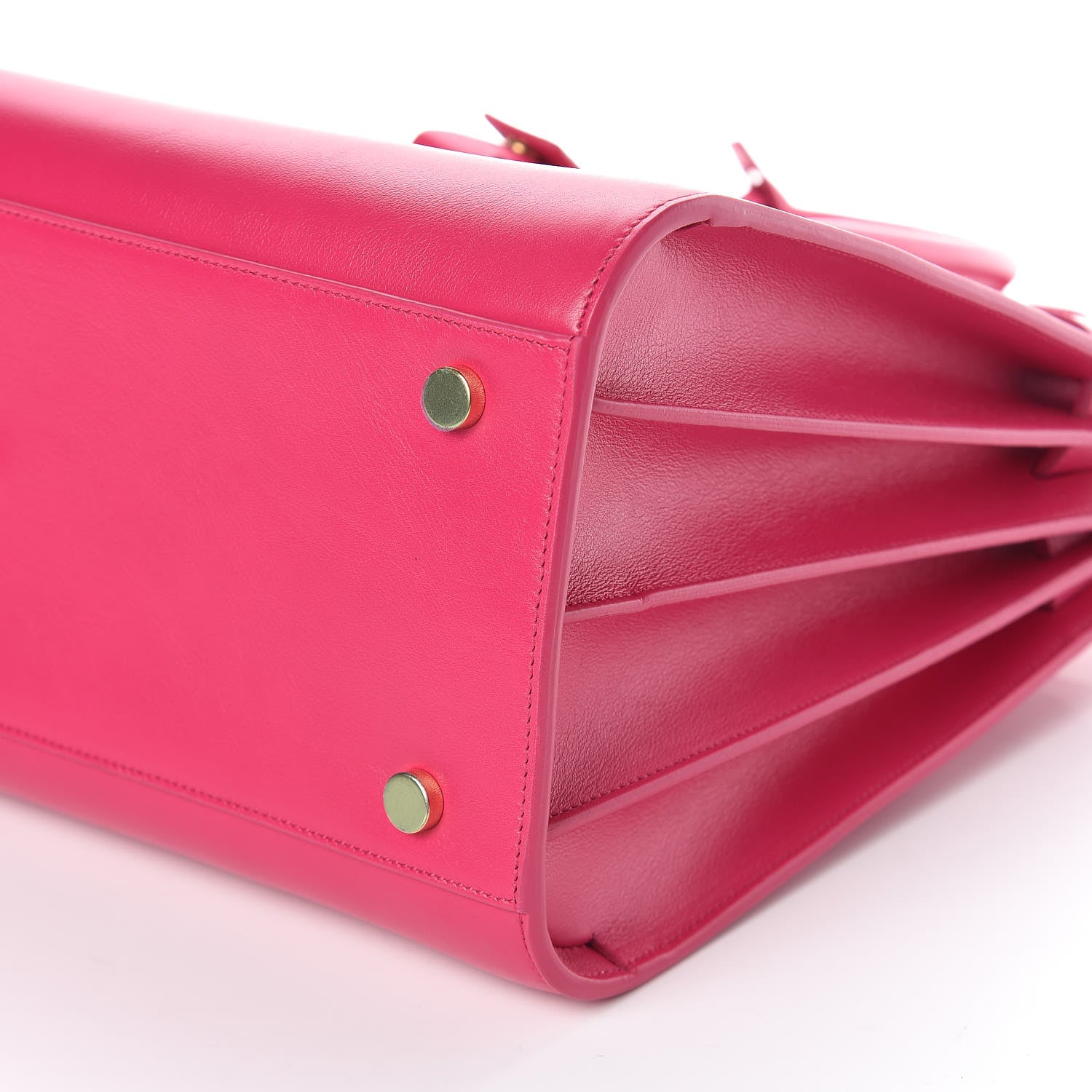 Saint Laurent Calfskin Small Sac De Jour Lipstick Fuchsia 6 of 8