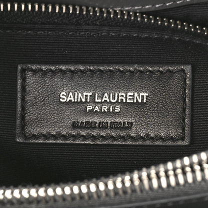 Saint Laurent Calfskin Y Quilted Monogram Small Loulou Shopper Grey 7 of 9