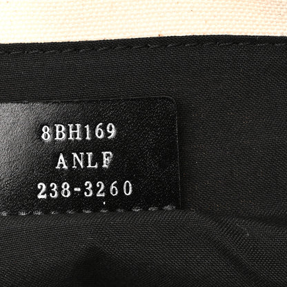 Fendi Canvas Vitello Grace Logo Flat Shopping Tote Grezzo Black 7 of 10