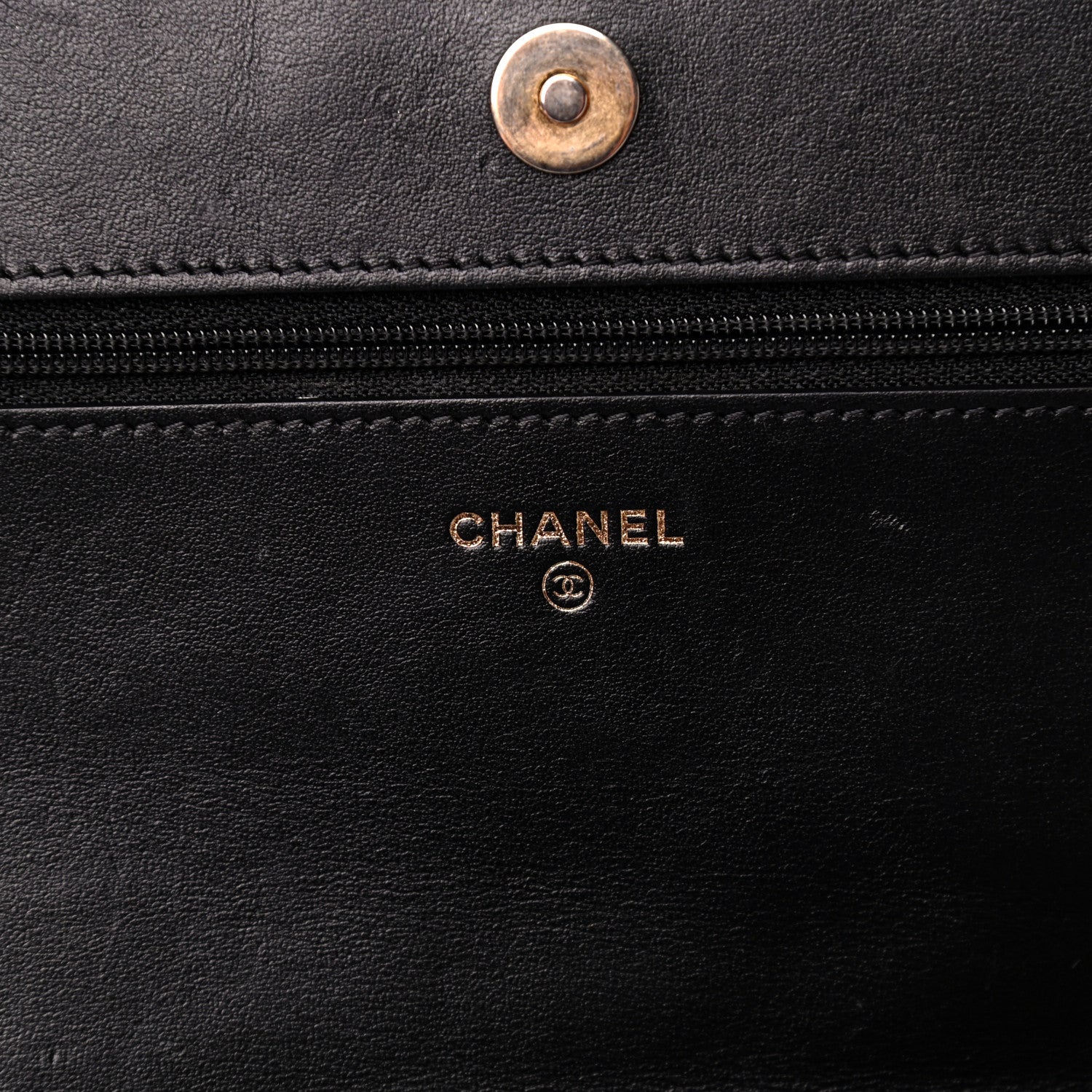 Chanel Caviar Quilted Boy Wallet On Chain WOC Black 5 of 14