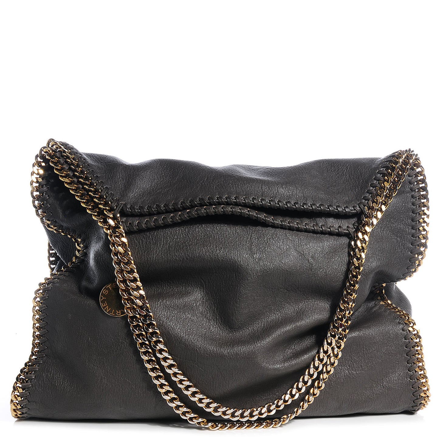 Faux Leather Large Falabella Dark Chocolate