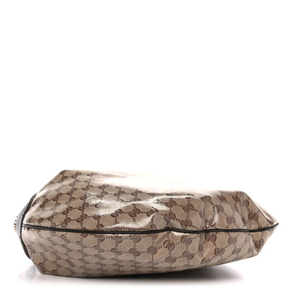 Gucci Crystal Monogram Hobo Brown 4 of 10