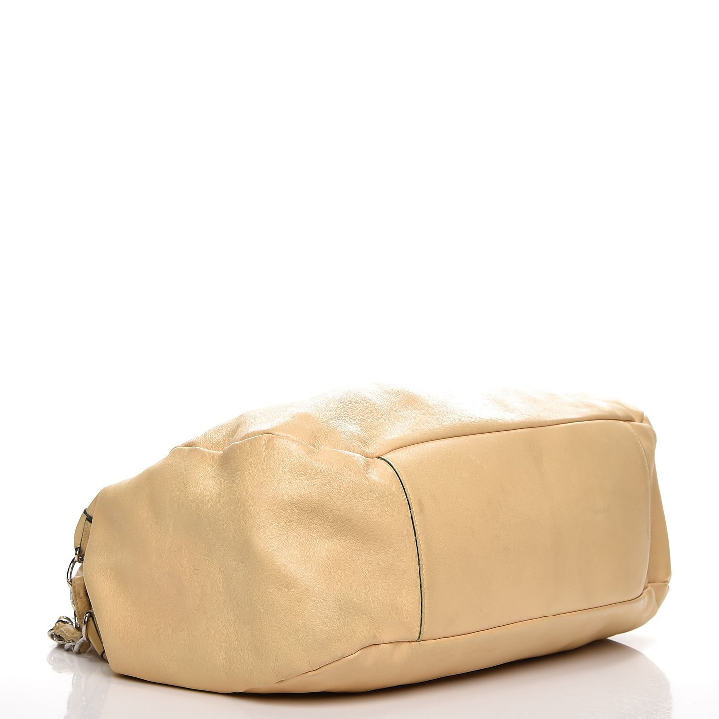 Lambskin Edgy Large Hobo Beige