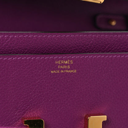 Hermes Evercolor Constance Wallet To Go Anemone 6 of 9