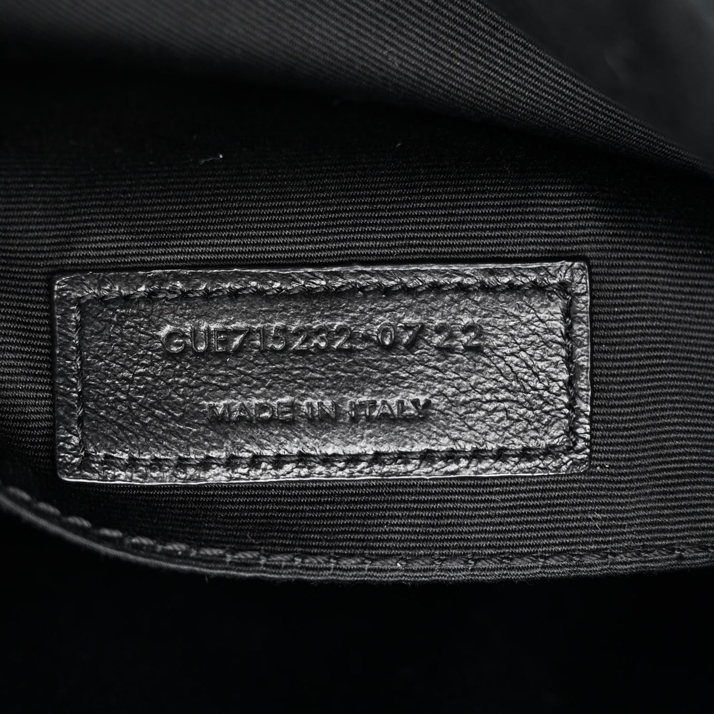 Calfskin Matelasse Monogram Monochrome Lou Camera Bag Black