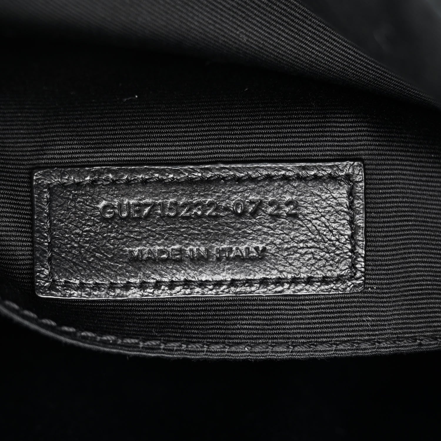 Saint Laurent Calfskin Matelasse Monogram Monochrome Lou Camera Bag Black 7 of 12