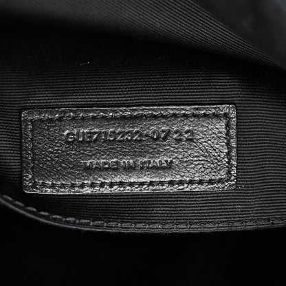 Saint Laurent Calfskin Matelasse Monogram Monochrome Lou Camera Bag Black 7 of 12