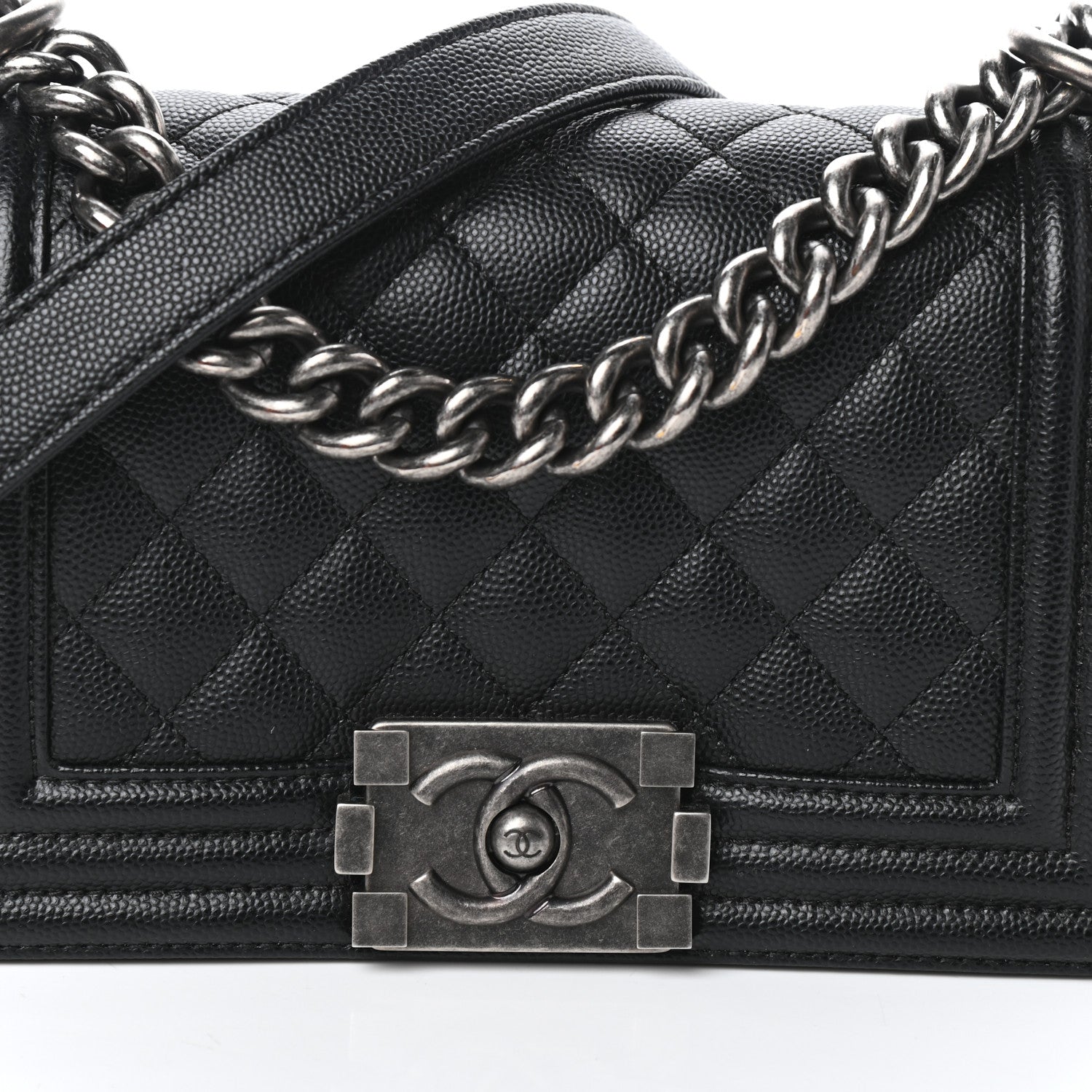 Chanel Caviar Quilted Small Boy Flap Black 5 of 9