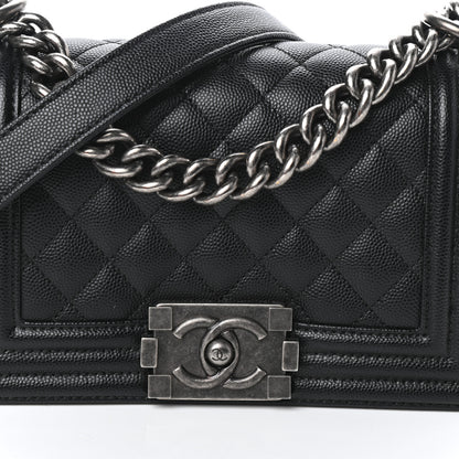 Chanel Caviar Quilted Small Boy Flap Black 5 of 9
