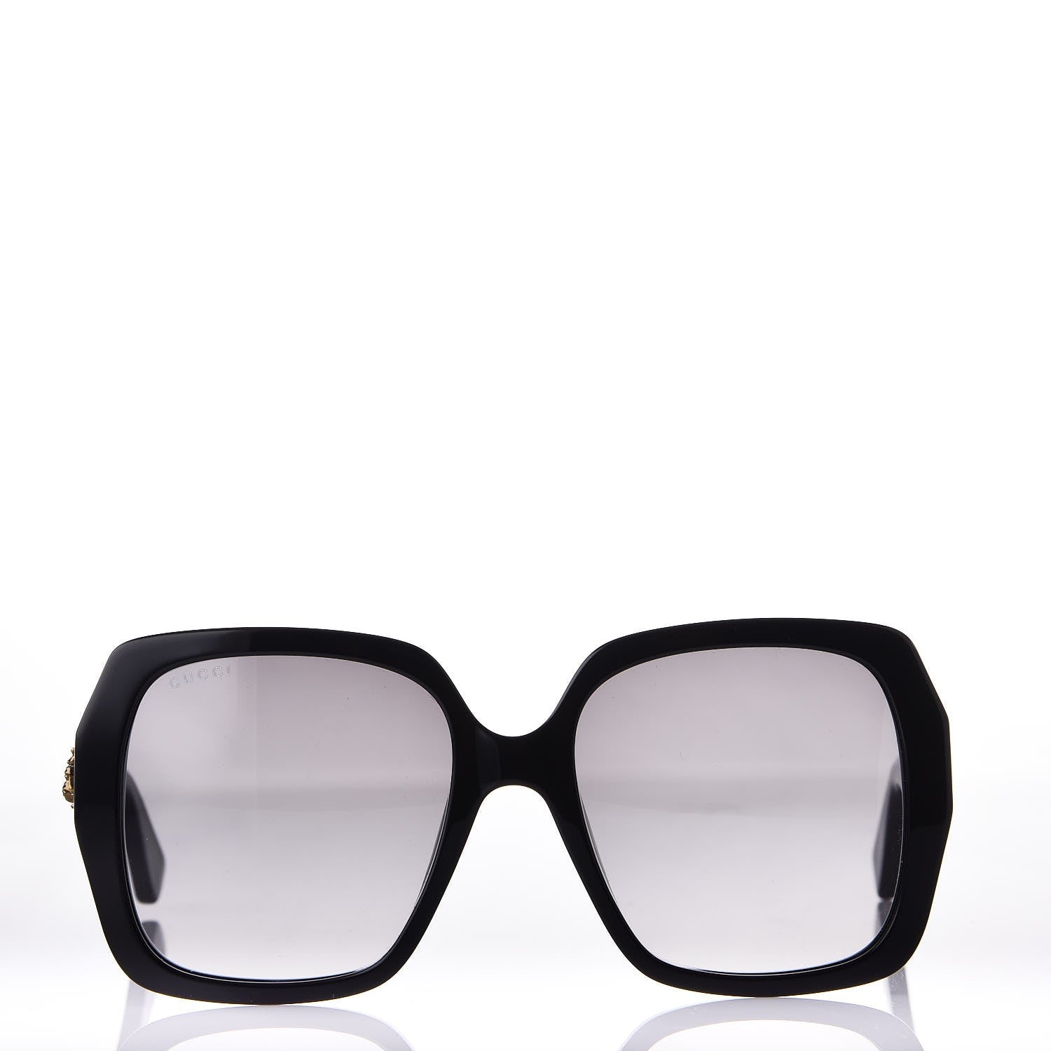 Gucci Acetate Square Frame GG 0096S Sunglasses Black 2 of 8