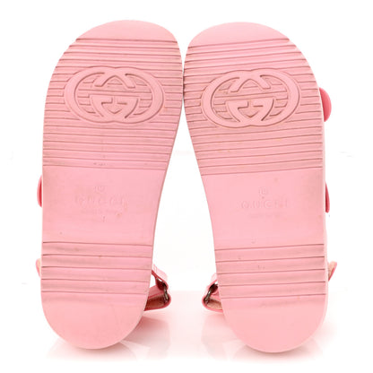 Gucci Rubber Mini Double G Womens Isla Dad Sandals 39 Wild Rose 6 of 8