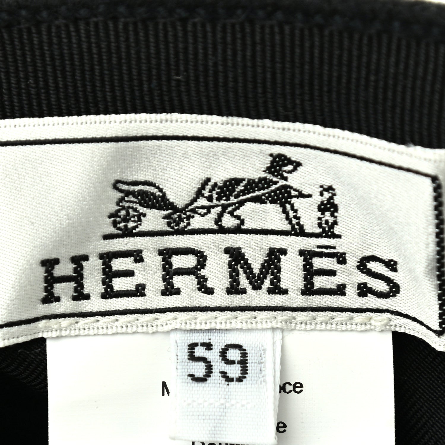 Hermes Cap 59 Black 6 of 6