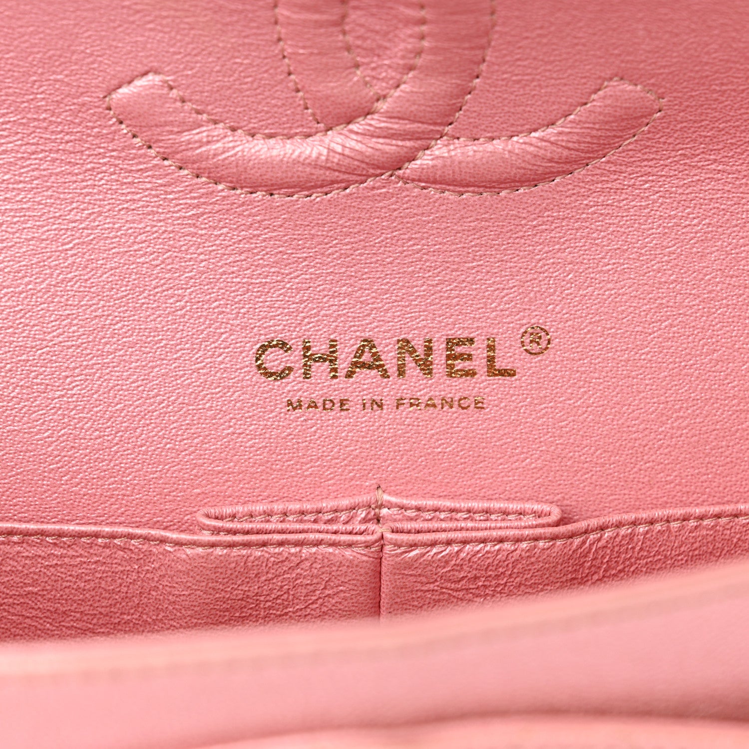 Chanel Iridescent Caviar Quilted Medium Double Flap Rose Pink 6 of 14