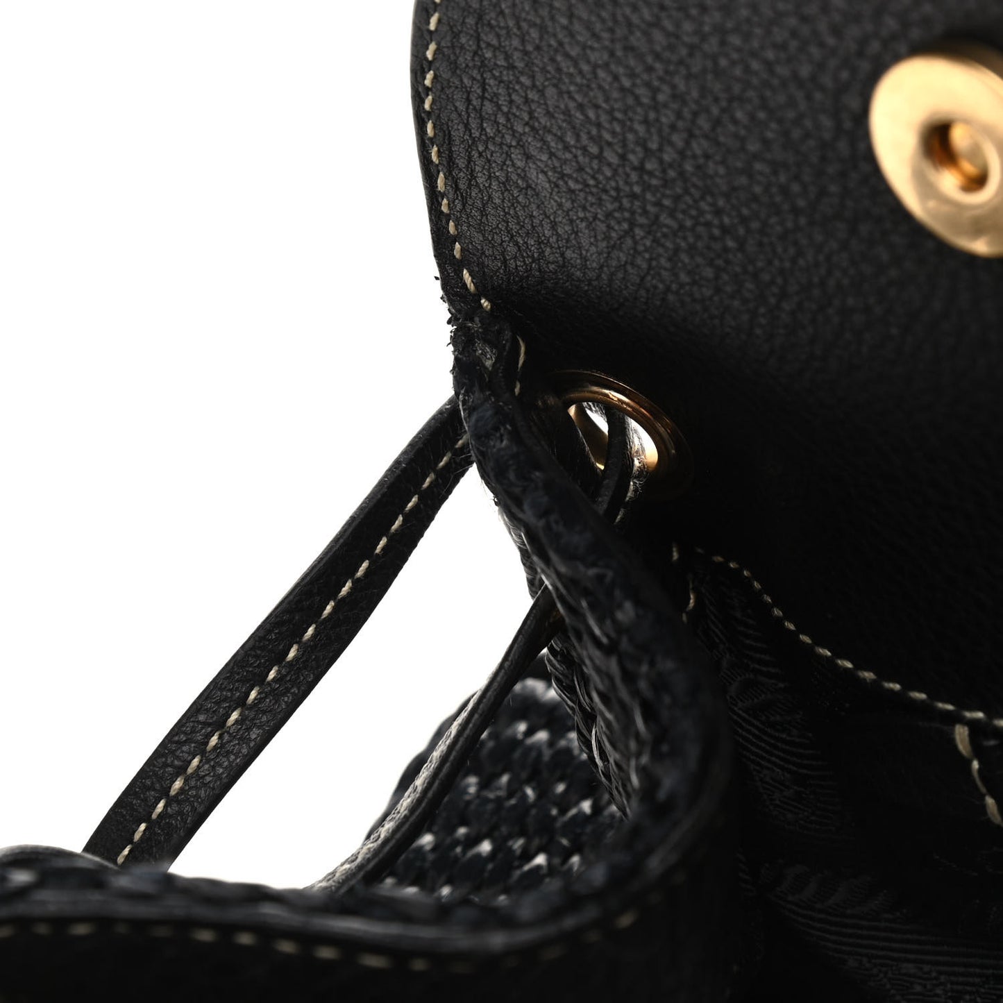 Paglia Vitello Daino Frame Satchel Black