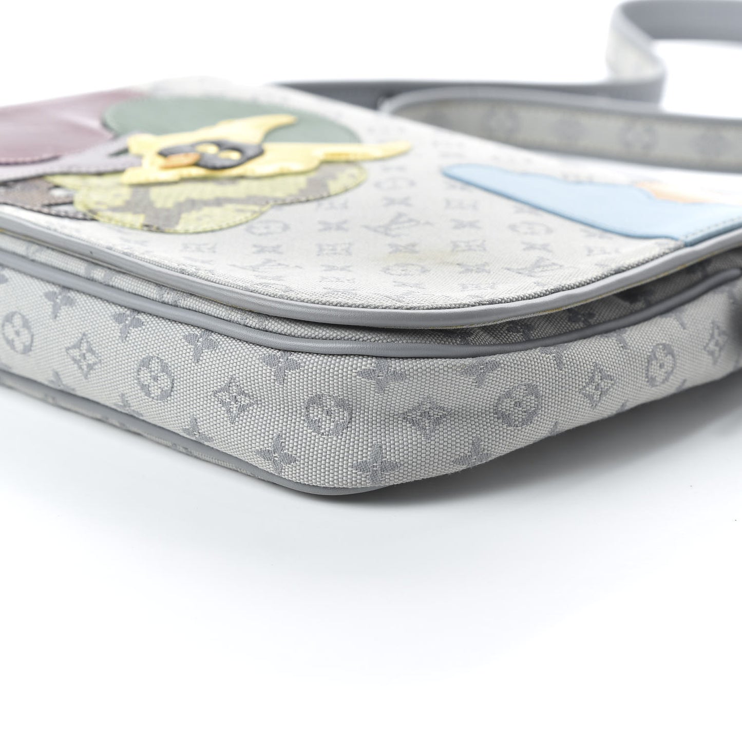 Mini Monogram Patchwork Conte De Fees Musette Grey