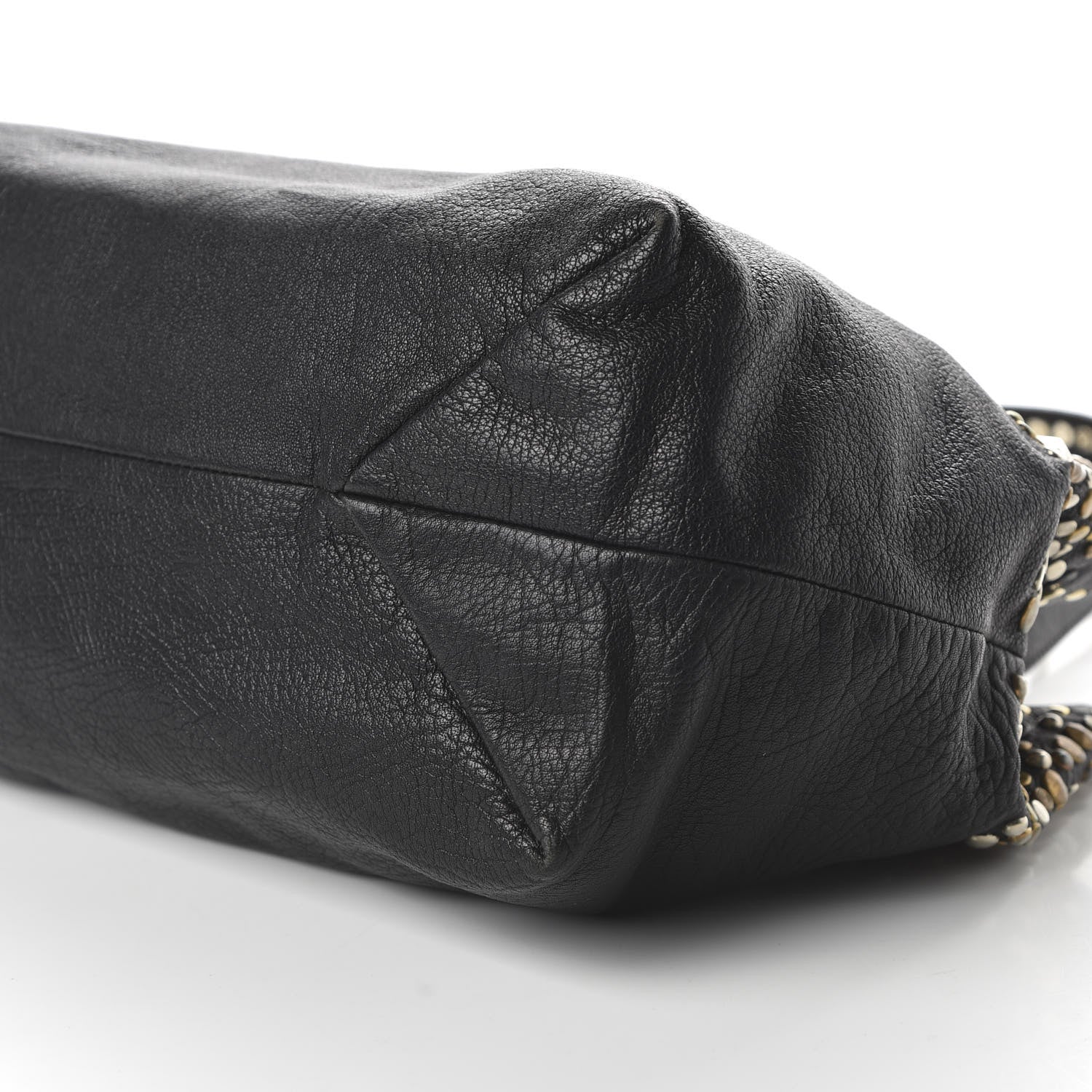 Jimmy Choo Grainy Calfskin Star Studded Tote Black 7 of 9