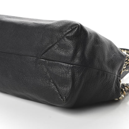 Jimmy Choo Grainy Calfskin Star Studded Tote Black 7 of 9