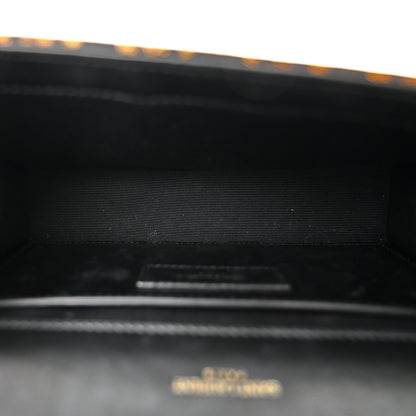 Saint Laurent Jacquard Leopard Small Monogram Kate Satchel Oro Natural 5 of 10