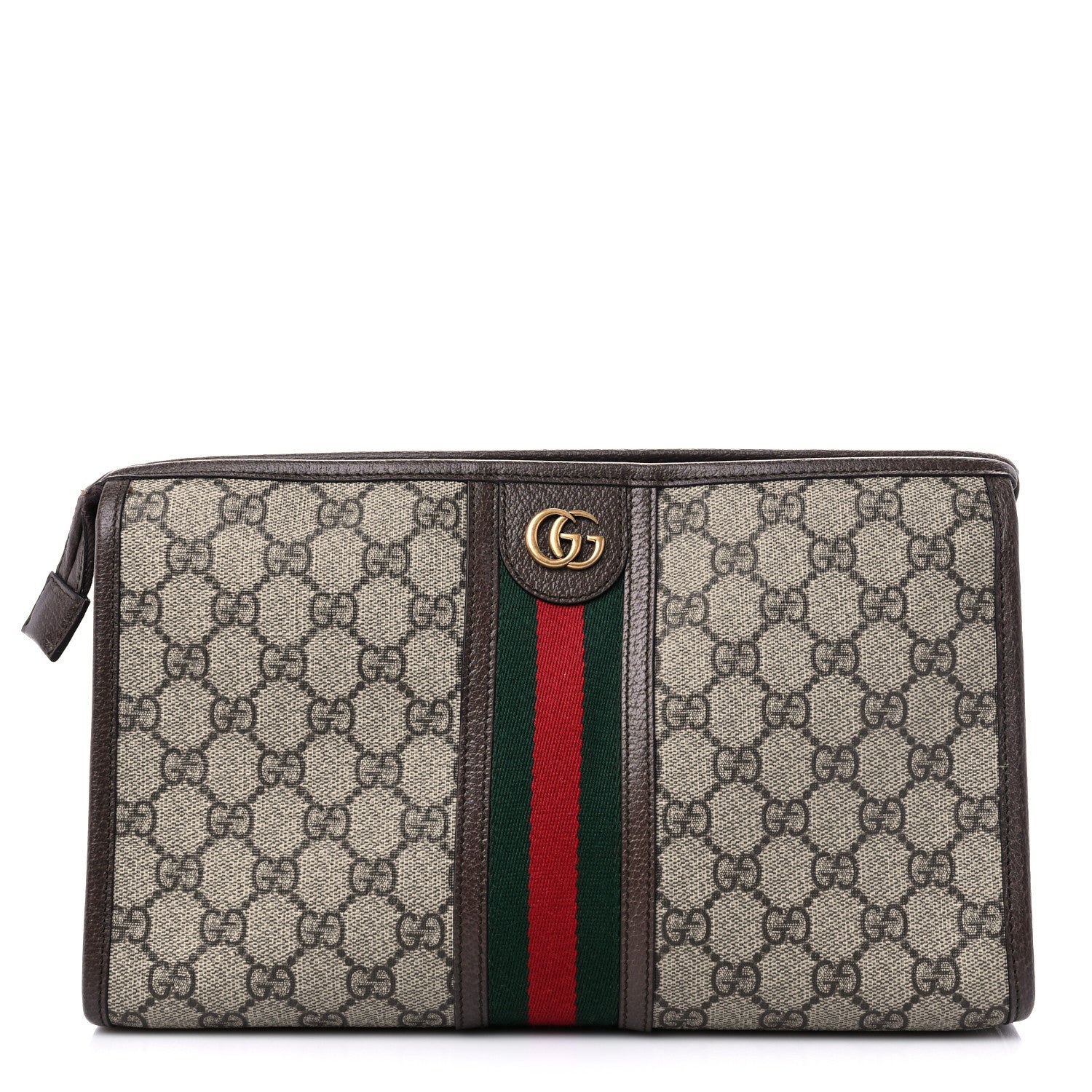 Gucci GG Supreme Monogram Web Ophidia GG Toiletry Case Beige New Acero 1 of 11
