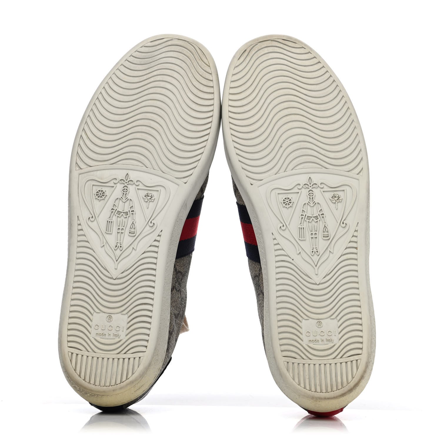 Gucci GG Supreme Monogram Ayers Web Womens Ace Sneakers 38 Beige 4 of 4