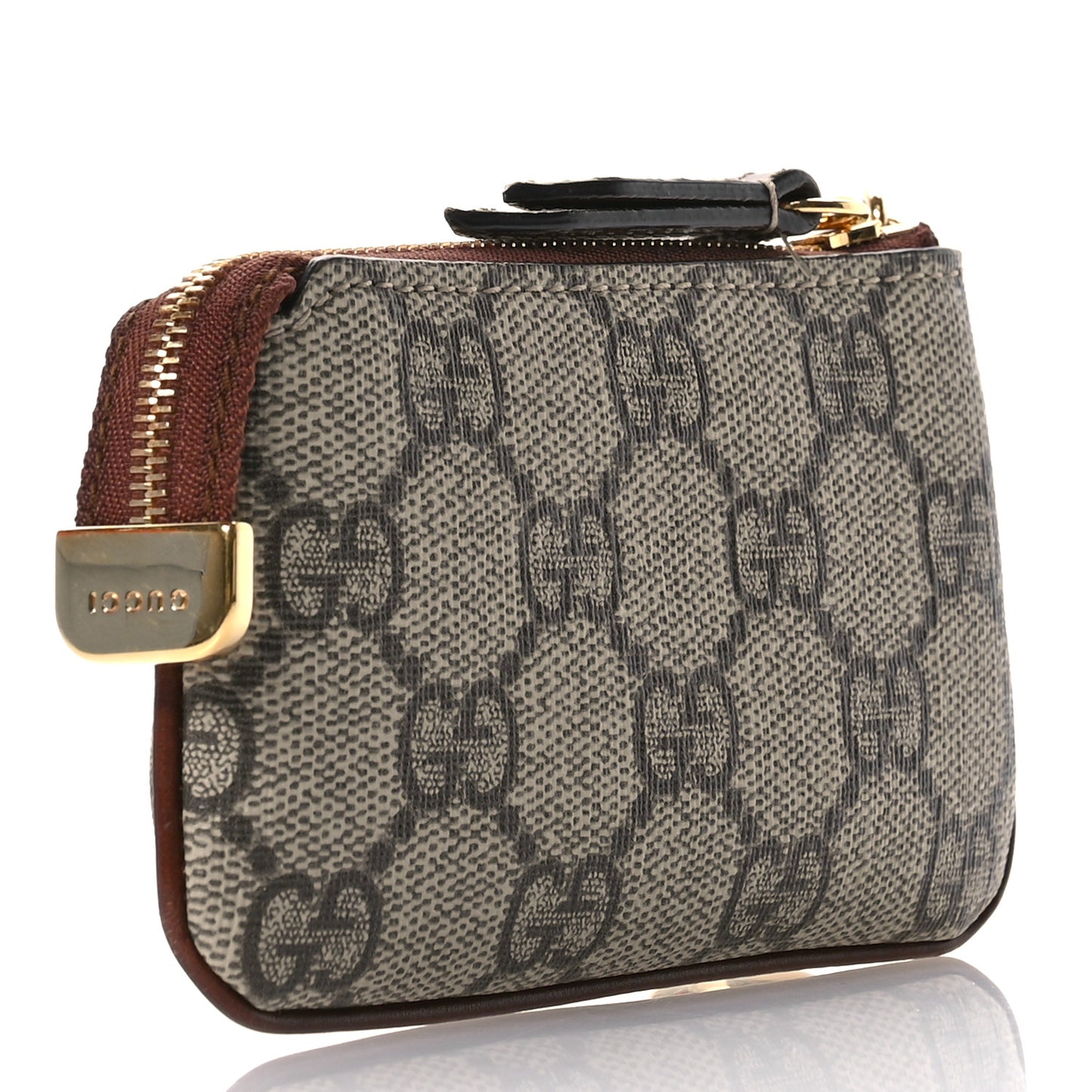 GG Supreme Monogram Key Case  Beige Ebony Cuir