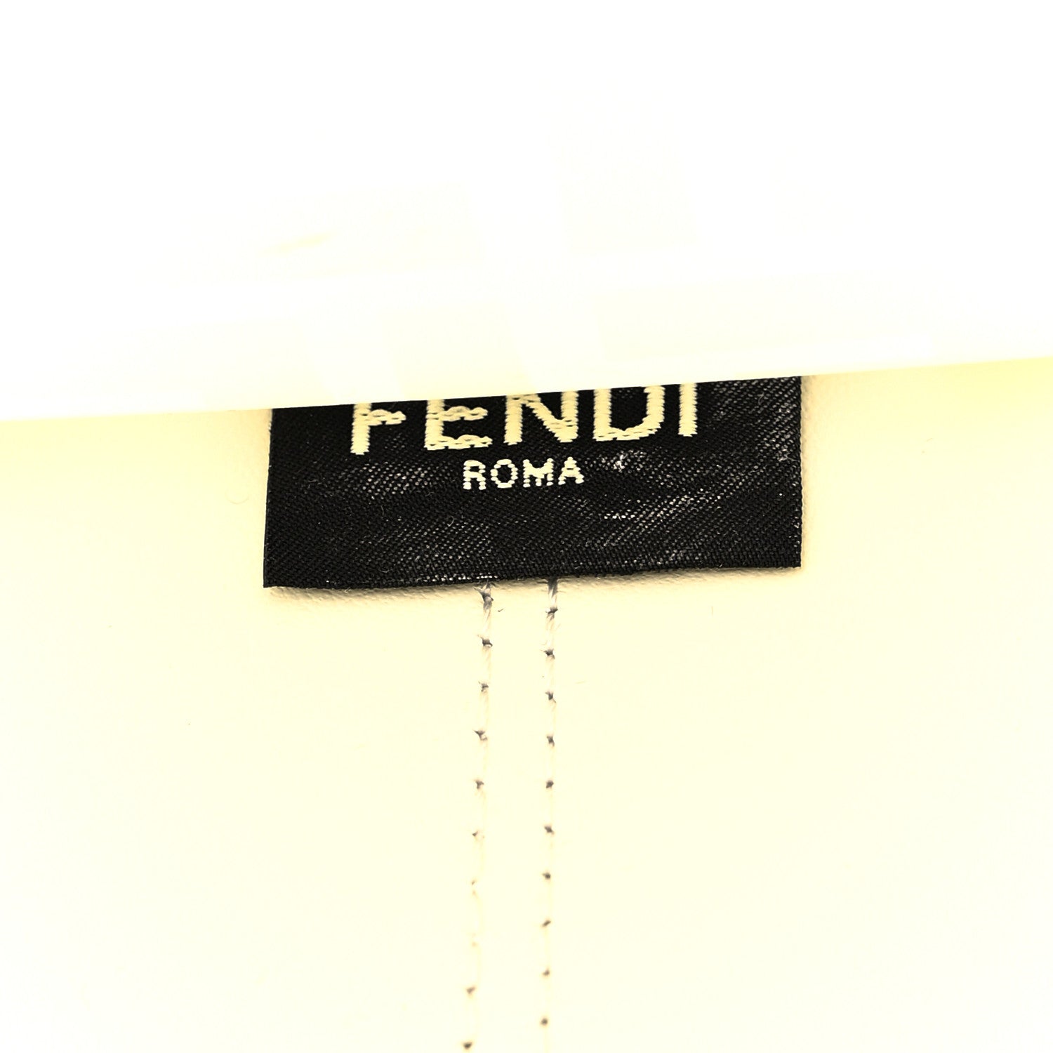 Fendi TPU FF Vitello Century Plexiglass Large Runaway Shopper Tote White 7 of 10