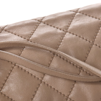 Chanel Calfskin Quilted Retro Chain Accordion Flap Beige 13 of 13