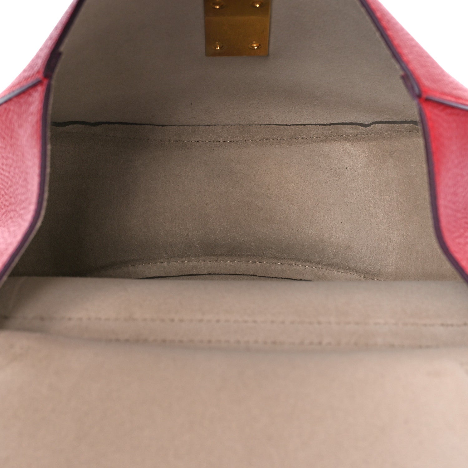 Chloe Grained Lambskin Mini Drew Shoulder Bag Plaid Red 5 of 8