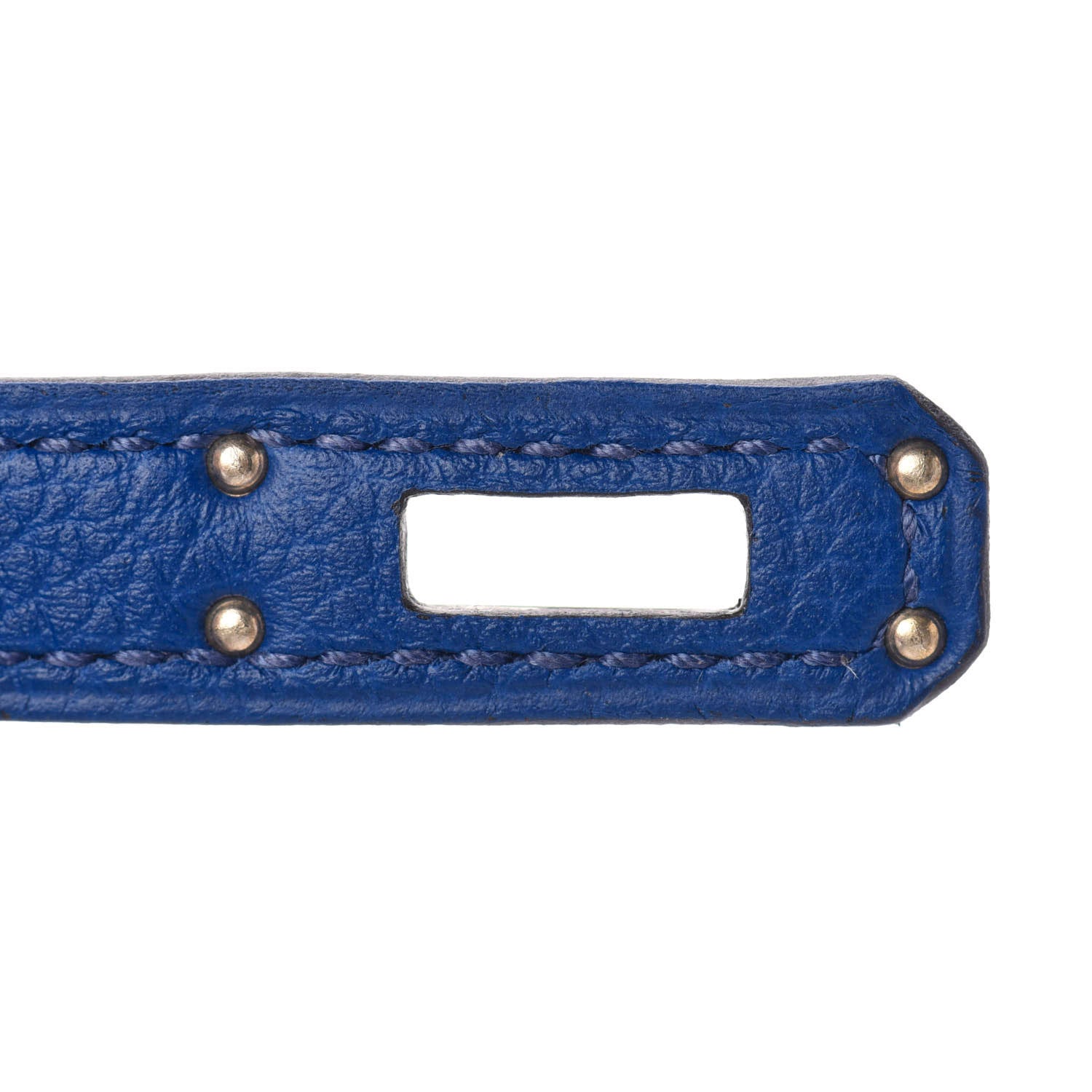Hermes Togo Verso Birkin 25 Bleu Royal Capucine 28 of 35