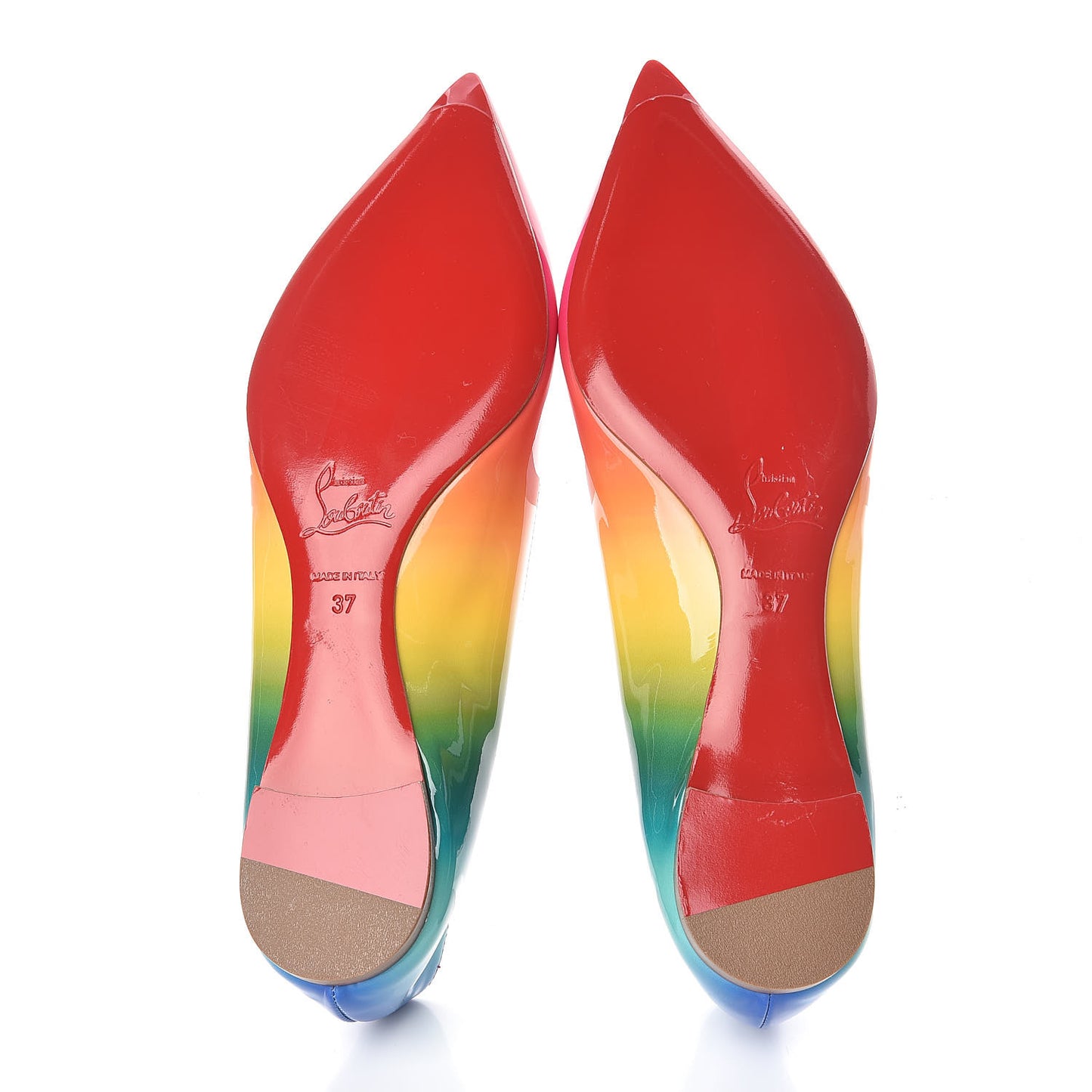 Patent Rainbow Ballalla Flats 37 Multicolor