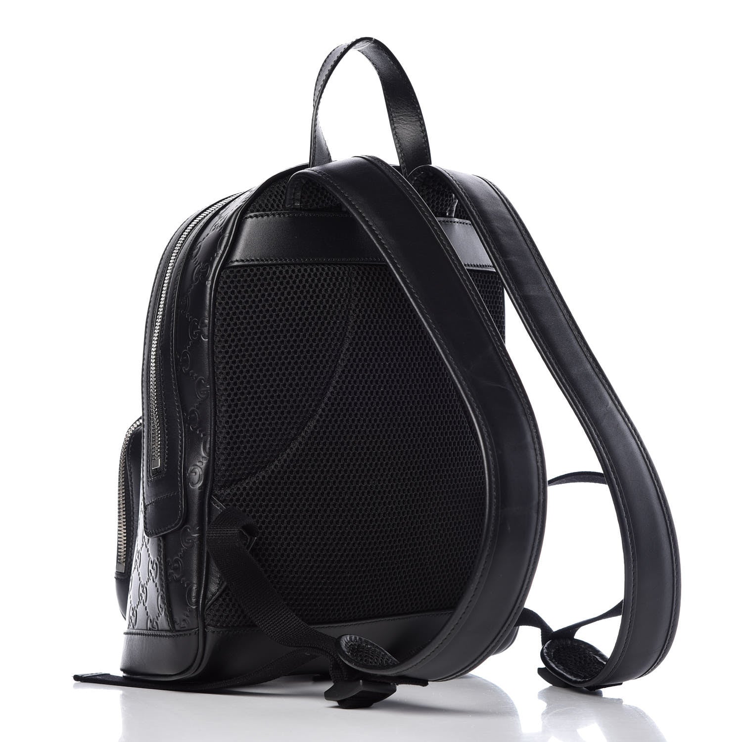 Gucci Guccissima Signature Day Backpack Black 3 of 9