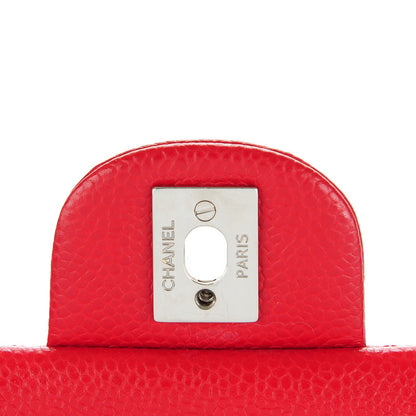 Chanel Caviar Quilted Mini Rectangular Flap Red 6 of 8